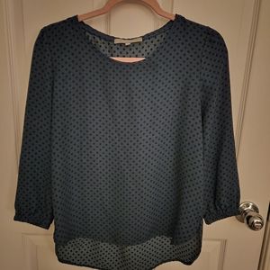 Ladies polka dot blouse size medium